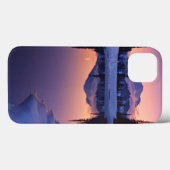 Dämmerung, Tarn und sichelförmiger Mond Case-Mate iPhone Hülle (Rückseite (Horizontal))