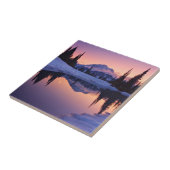 Dämmerung, Tarn und sichelförmiger Mond Fliese (Seite)