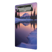 Dämmerung, Tarn und sichelförmiger Mond Mini Klemmbrett (Gewinkelt2)