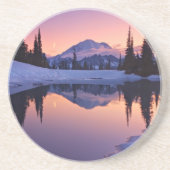 Dämmerung, Tarn und sichelförmiger Mond Untersetzer (Vorne)