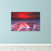 Dämmerung über dem Sturmmeer Leinwanddruck (Insitu (Holzboden))