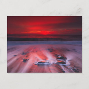 Dämmerung über dem Sturmmeer Postkarte