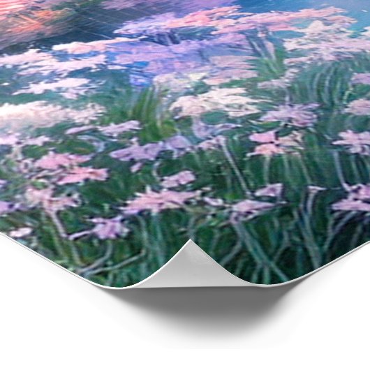 Dämmerung über den Friedlichen Strom Poster (Ecke)