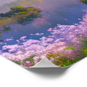 Dämmerung über den majestätischen See Poster (Ecke)