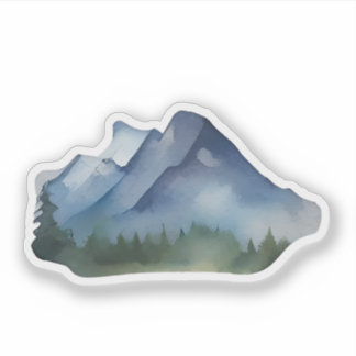 Dämmerung über Fir Ridge Aufkleber