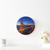 Dämmerung über San Francisco und Golden Runde Wanduhr (Zuhause)
