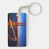 Dämmerung über San Francisco und Golden Schlüsselanhänger (Rückseite)