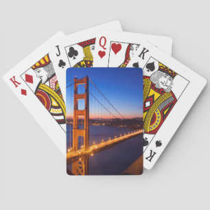 Dämmerung über San Francisco und Golden Spielkarten