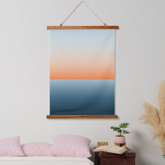 Dämmerung Wandteppich Mit Holzrahmen