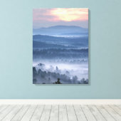 Dämmerung zwischen den Tälern Leinwanddruck (Insitu (Holzboden))