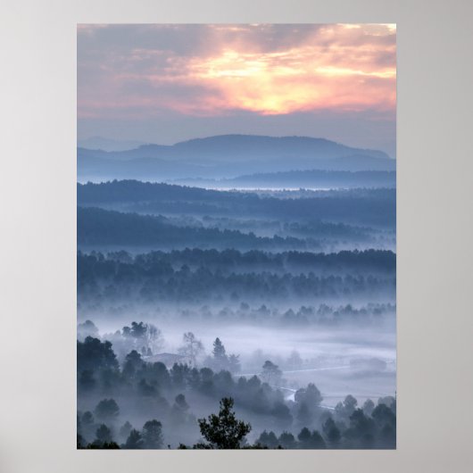 Dämmerung zwischen den Tälern Poster (Vorne)