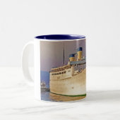 Dämmerungs-Ankunft Zweifarbige Tasse (Vorderseite Links)