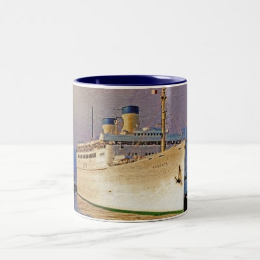 Dämmerungs-Ankunft Zweifarbige Tasse (Mittel)