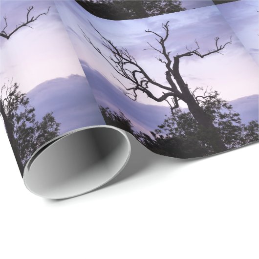 Dämmerungs-Baum Geschenkpapier (Rolleneckpunkt)
