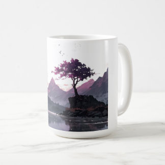 Dämmerungs-Bergsee Kaffeetasse