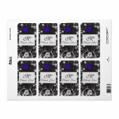 Dämmerungs-blaues Monogramm danken Ihnen (Vorne)