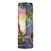 Dämmerungs-Jäger-Fliegen-Katze Thermosbecher (Rückseite)