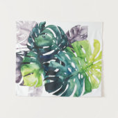 Dämmerungs-Palmen - aufgeteiltes Blatt Wandteppich (Vorderseite (Horizontal))