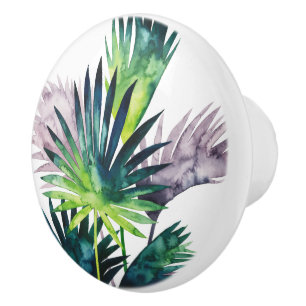Dämmerungs-Palmen-Palmwedel Keramikknauf