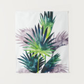 Dämmerungs-Palmen-Palmwedel Wandteppich (Vorderseite)