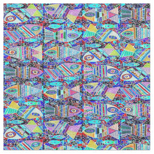 Dämmerungs-Regenbogen-Fische Stoff