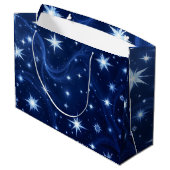 Dämmerungsdrift Große Geschenktüte (Rückseite Schrägansicht)
