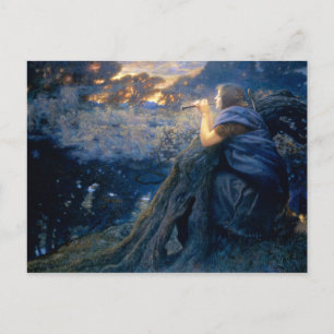 Dämmerungsfantasien von Edward Robert Hughes Postkarte
