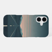 Dämmerungsstraße iPhone 16 Hülle (Rückseite (Horizontal))
