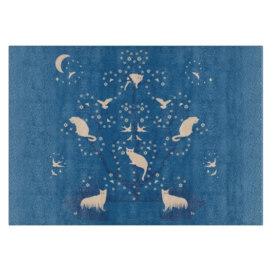 Dämmerungtomcats-Glasschneiden-Brett Schneidebrett (Vorderseite)