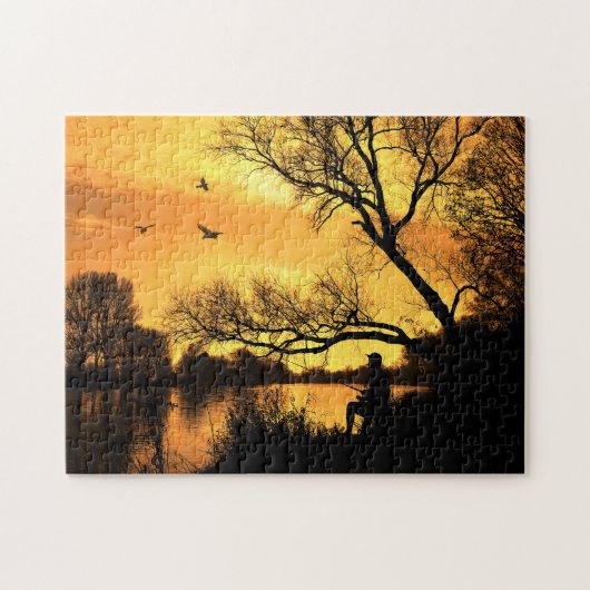 Dämmfischen Puzzle (Horizontal)