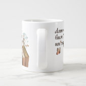 Dammi Un Buon Libro e Un Caffè (italienisch) Jumbo-Tasse (Rückseite)