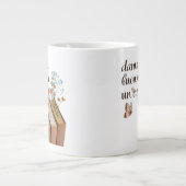 Dammi Un Buon Libro e Un Caffè (italienisch) Jumbo-Tasse (Vorderseite)