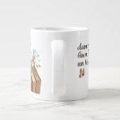 Dammi Un Buon Libro e un Tè tazza (italienisch) Jumbo-Tasse (Rückseite)