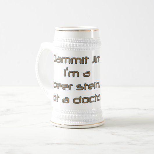 Dammit Jim (durch Deleriyes) Bierglas (Vorderseite Links)