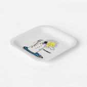 "DAMMIT" Melting Snowman Paper Tellers Funny Pappteller (Gewinkelt)