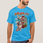 “Damn It!” Punk Rock Bunny – Blink 182 Band T-Shirt (Vorderseite)