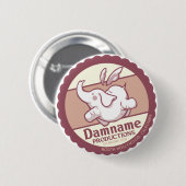 Damname Vintage Knopf Button (Vorne & Hinten)