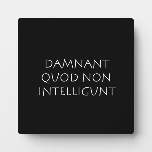 Damnant quod non intelligent fotoplatte (Vorderseite)