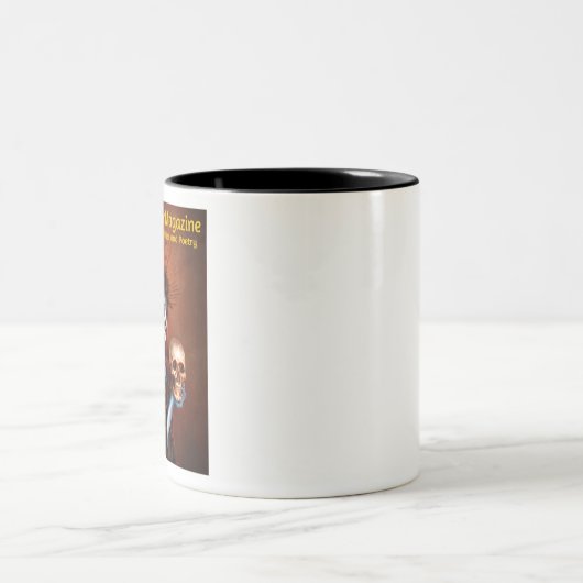 Damnatia - Das Logo des Kammermagazins Zweifarbige Tasse (Mittel)