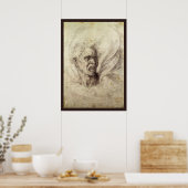 Damned Soul von Michelangelo Poster (Küche)
