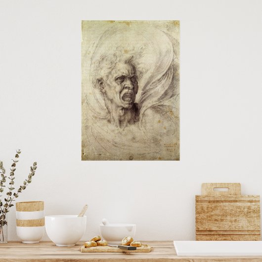 Damned Soul von Michelangelo Poster (Küche)