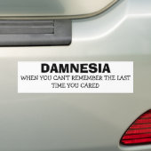 Damnesia - Vergessen, als ich das letzte Mal gepfl Autoaufkleber (Auf Auto)