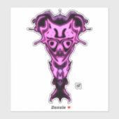 Dämon aus der Büste der Unterwelt v0,1 Aufkleber (Blatt)