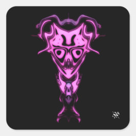 Dämon aus der Büste der Unterwelt v0,1 Quadratischer Aufkleber
