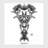 Dämon aus der Büste der Unterwelt v0,3 Aufkleber (Blatt)