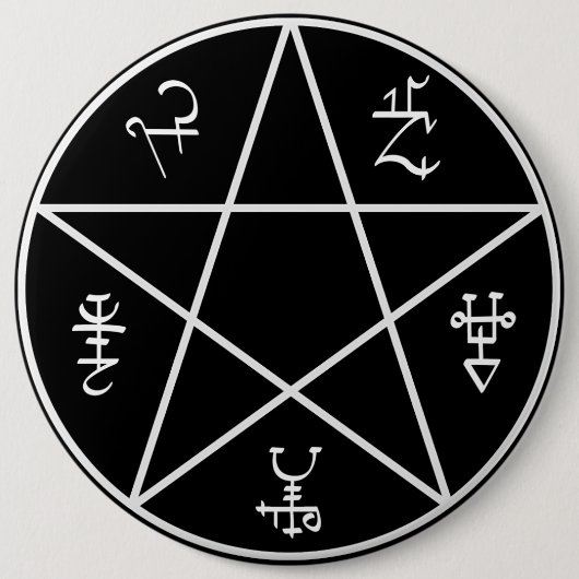 Dämon-Blockierknopf Button (Vorderseite)