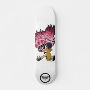 Dämon Dämonen demonslayer Afro Tia bekämpfen glühe Skateboard