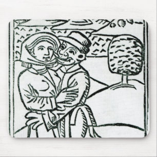 Dämon, der einer Hexe Liebe macht Mousepad