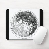Dämon-Engel Yin-Yang Mousepad (Mit Mouse)