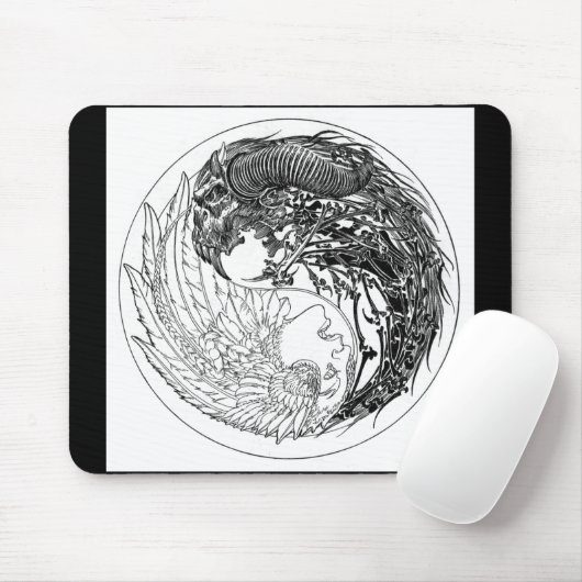 Dämon-Engel Yin-Yang Mousepad (Mit Mouse)